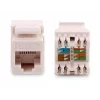 GETFORT GF-K5EUTP Cat.5e UTP keystone-moodul RJ45, valge