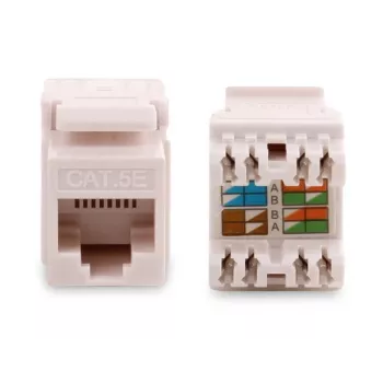 GETFORT GF-K5EUTP Cat.5e UTP keystone-moodul RJ45, valge