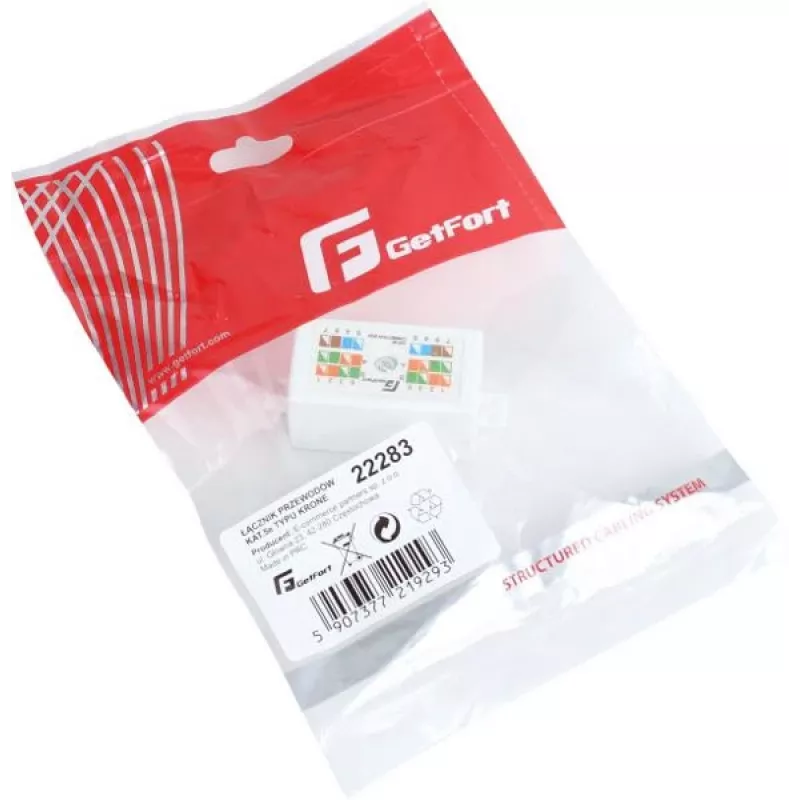 GETFORT GF-LP-5UTP Cat.5e UTP Krone tüüpi kaabliühendaja, tööriistavaba IDC, valge