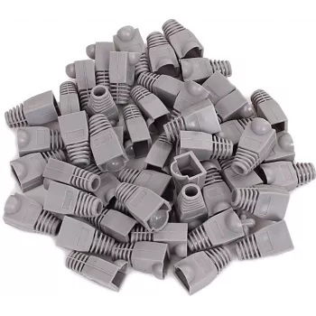 GETFORT GF-OS-RJ45-50 hallid RJ45 pistiku katted, 50-pakk, tõmbekaitse Etherneti kaablitele