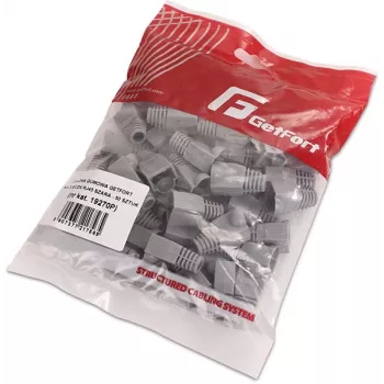 GETFORT GF-OS-RJ45-50 hallid RJ45 pistiku katted, 50-pakk, tõmbekaitse Etherneti kaablitele