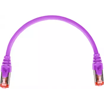 GETFORT GF-PC6ASFTP-0.25V Cat.6A S/FTP LSOH patch-kaabel 0,25m lilla
