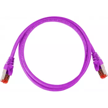 GETFORT Cat.6A S/FTP LSOH patch-kaabel 1m lilla