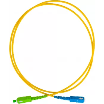 GETFORT GF-SUSAS5 Single-Mode Fiiberühenduskaabel SC/UPC kuni SC/APC Simplex 5m LSZH Kollane