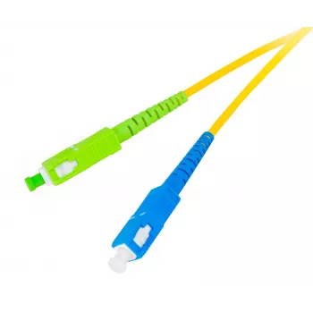 GETFORT GF-SUSAS5 Single-Mode Fiiberühenduskaabel SC/UPC kuni SC/APC Simplex 5m LSZH Kollane