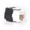 GETFORT KGF-5EUTP-NT Cat.5e UTP tööriistavaba keystone-pistikmoodul, RJ45 emane, valge