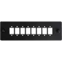 GETFORT SC Simplex fiiberoptiline adaptermoodul jaotuspaneelidele, 2-port, must