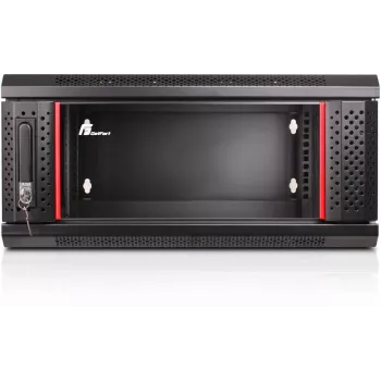 GETFORT WGF04-65EH-DGB 19 tolli 4U seinakapp, kahesektsiooniline, 600x550 mm, must