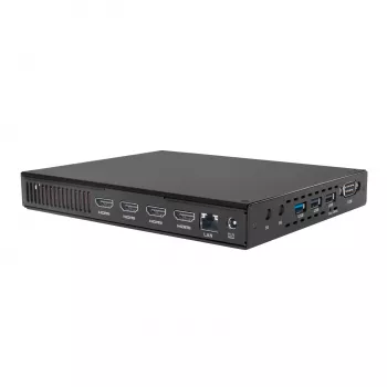 Giada D614-U1 Intel Core 5 120U ventilaatorita raamatuformaadis signaali-mängija nelja 4K-ekraani toega