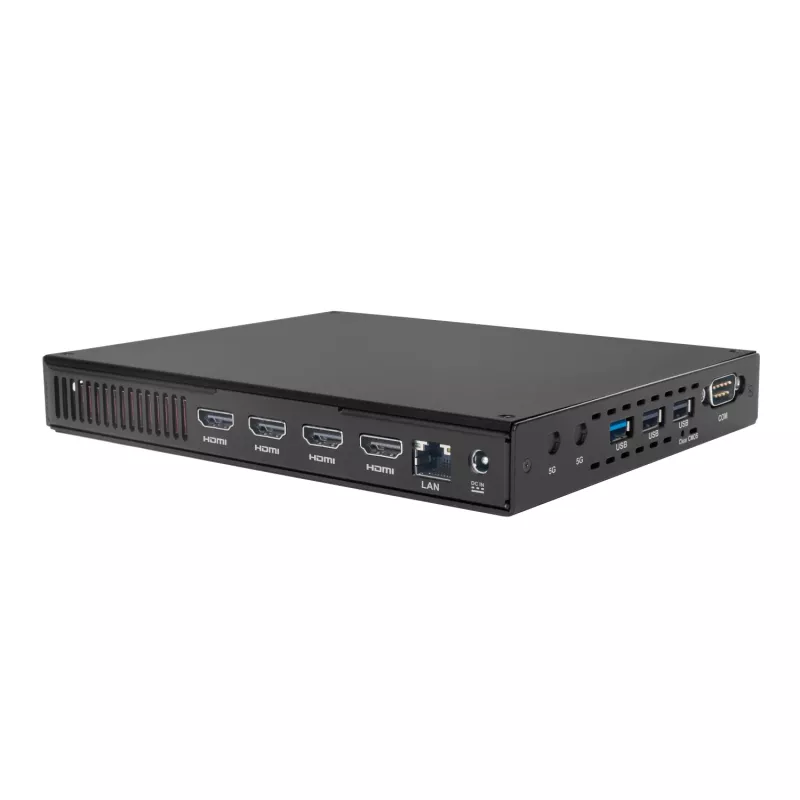 Giada D614-U1 Intel Core 5 120U ventilaatorita raamatuformaadis signaali-mängija nelja 4K-ekraani toega