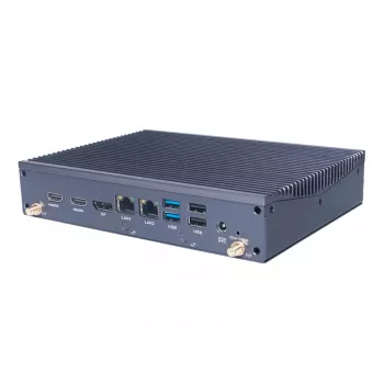 Giada DF613-I Intel Core i5-1335U ventilaatorita mini-PC barebone, 4x 4K-ekraan, kahekordne GbE, DDR5, 2x M.2, VESA kinnitus, ilma RAM/mäluta/OS-ita