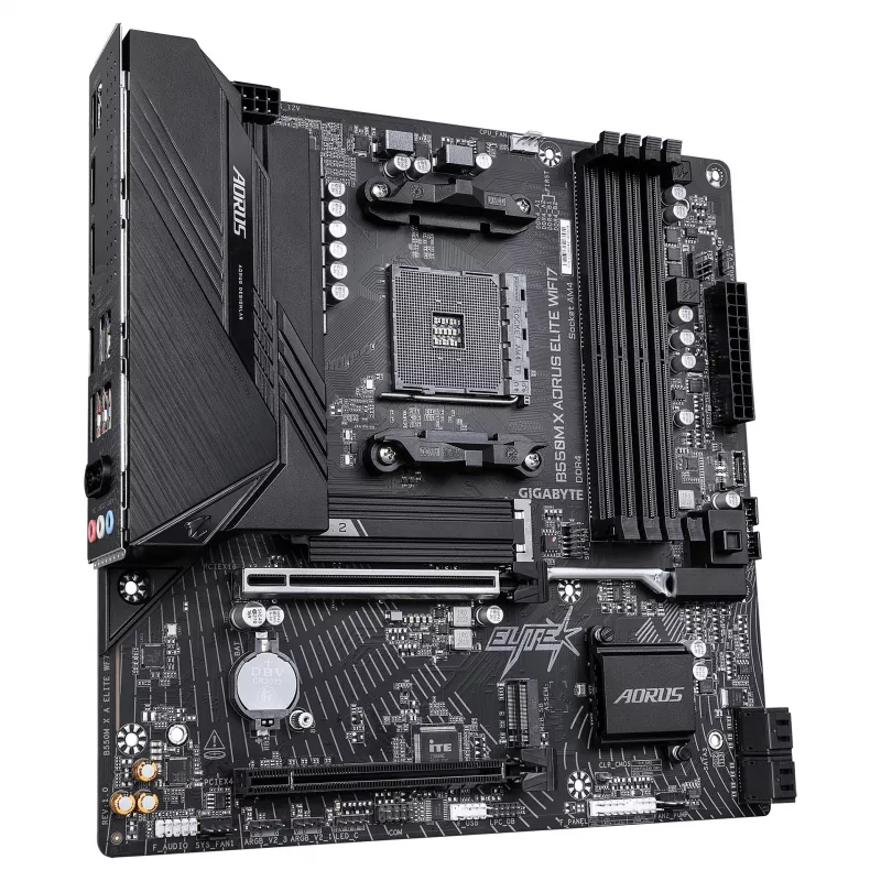 Gigabyte B550M X AORUS ELITE WIFI7 Micro-ATX emaplaat (AM4, DDR4, 2x M.2, Wi-Fi 7)