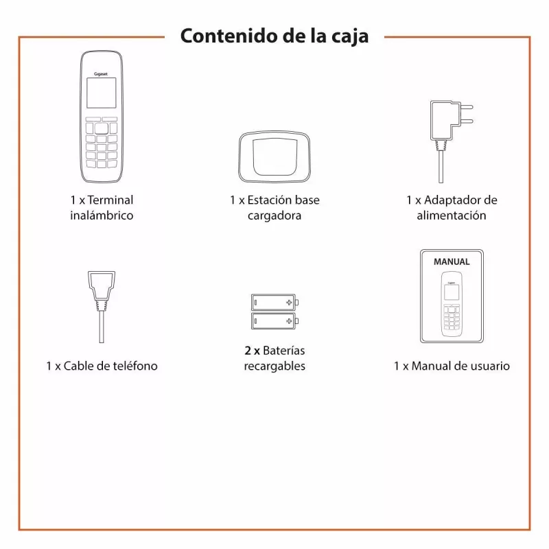 Gigaset A270 DECT juhtmevaba telefon must