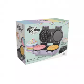 Giles & Posner EK5923GSPPVDE Double Snack & Waffle Maker 900 W Must/Hõbe