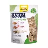 GimCat Nutri Pockets Country Mix Cat Treats 150g – Krõbedad taskud kana-, veise- ja lambalihaga, rikastatud tauriini ja vitamiinidega