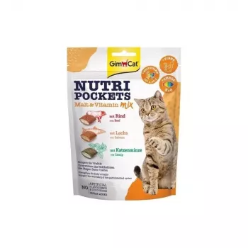 GimCat Nutri Pockets Malt & Vitamin Mix kassimaiused 150g