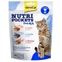 GimCat Nutri Pockets Sea Mix kassimaiused – krõbedad padjakesed lõhe, tursa ja forelli täidisega, 150 g