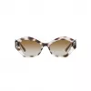 Giorgio Armani Naiste AR8144-588113 Havana Atsetaat Päikeseprillid - Ruudukujuline Raam, Pruun Gradientklaas, UV400