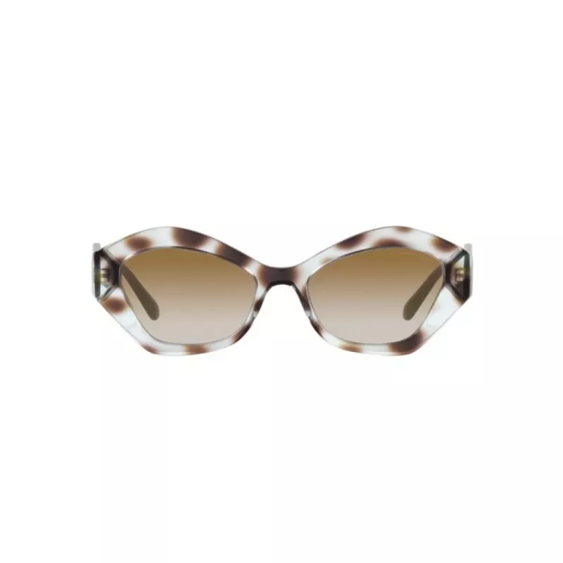 Giorgio Armani Naiste AR8144-588113 Havana Atsetaat Päikeseprillid - Ruudukujuline Raam, Pruun Gradientklaas, UV400