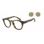 GIORGIO ARMANI naiste päikeseprillid AR8190U59871W - ristkülikukujuline atsetaatraam, hallid läätsed, 50/19/140 mm
