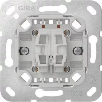 Gira 312800 2-pooluseline ümberlülitus-lülitusnupp, 10A 250V AC, kruviklemmid, süvispaigaldus