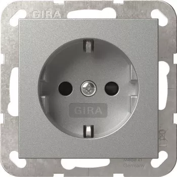 GIRA 445326 SCHUKO pistikupesa SH System 55 F Alu