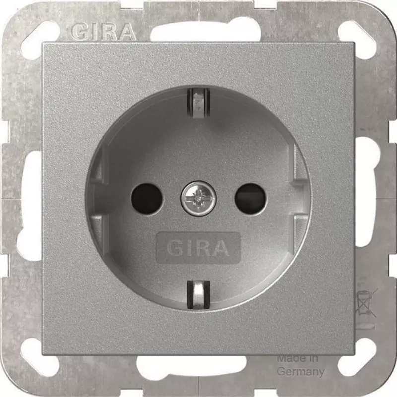 GIRA 445326 SCHUKO pistikupesa SH System 55 F Alu
