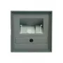 GIRA kate UAE/IAE/ISDN pistikupesa jaoks System 55, Standard 55, E2, Event, Event Klar, Event Opak, Esprit, ClassiX Alum (027026)
