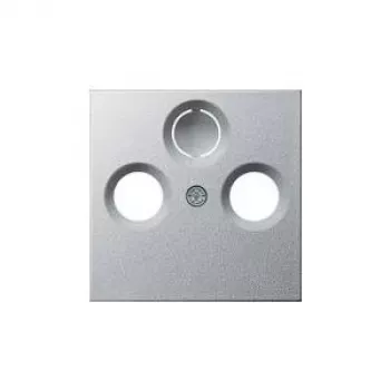 Gira kate TV/raadio pistikupesale, System 55, alumiinium 086926
