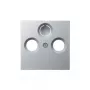 Gira kate TV/raadio pistikupesale, System 55, alumiinium 086926