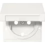 Gira SCHUKO pistikupesa klapiga, puhtvalge, mudel 492227