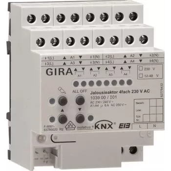 GIRA Rullkardina ajam 4-kordne REG KNX/EIB 230V AC 103900