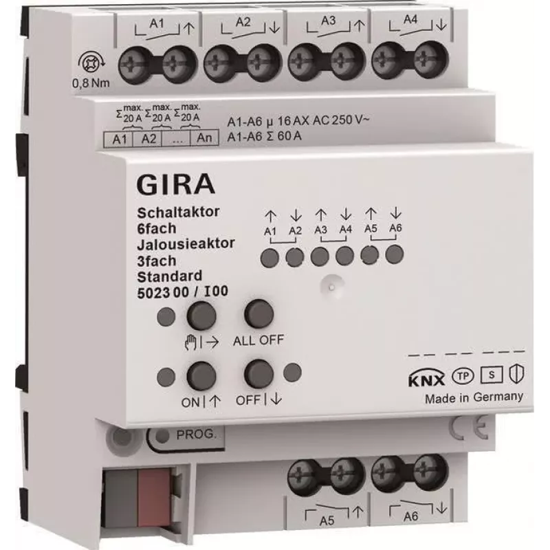 Gira lüliti- ja rulooajam 6f/3f 16 A 502300