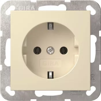 Gira System 55 SCHUKO Pistikupesa Kreemvalge (418801)