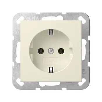 Gira System 55 SCHUKO Pistikupesa Kreemvalge (418801)