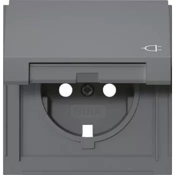 Gira TX_44 SCHUKO pistikupesa kate klapiga, antratsiit 492267