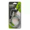 GIZZU 1,8 m Nano võtmega turvakaabel - must