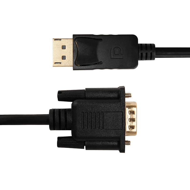 Gizzu 1080P DisplayPort-VGA kaabel 1,8 m polü