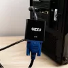Gizzu 1080P HDMI-VGA adapter, polükarbonaat
