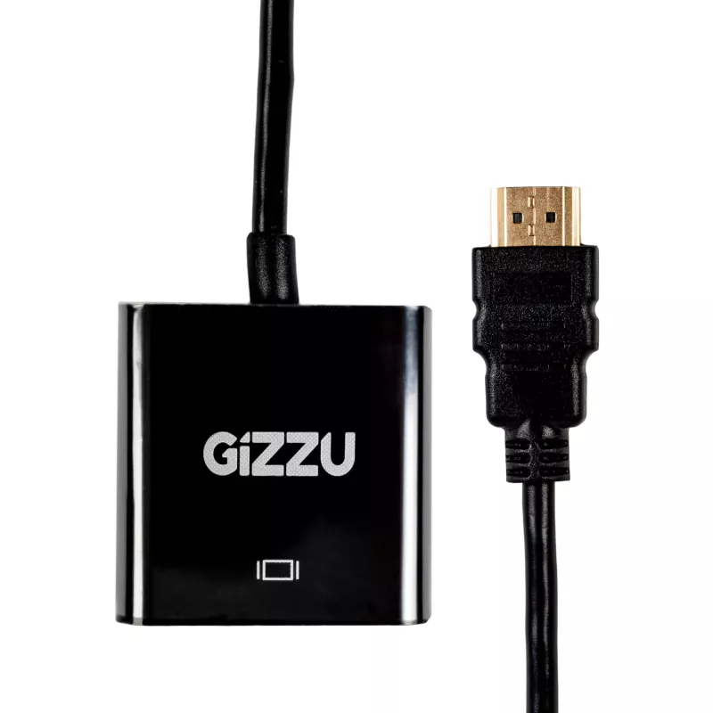 Gizzu 1080P HDMI-VGA adapter, polükarbonaat