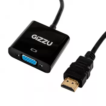 Gizzu 1080P HDMI-VGA adapter, polükarbonaat