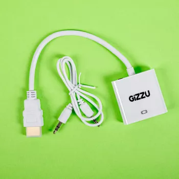 Gizzu 1080P HDMI-VGA adapter heliga