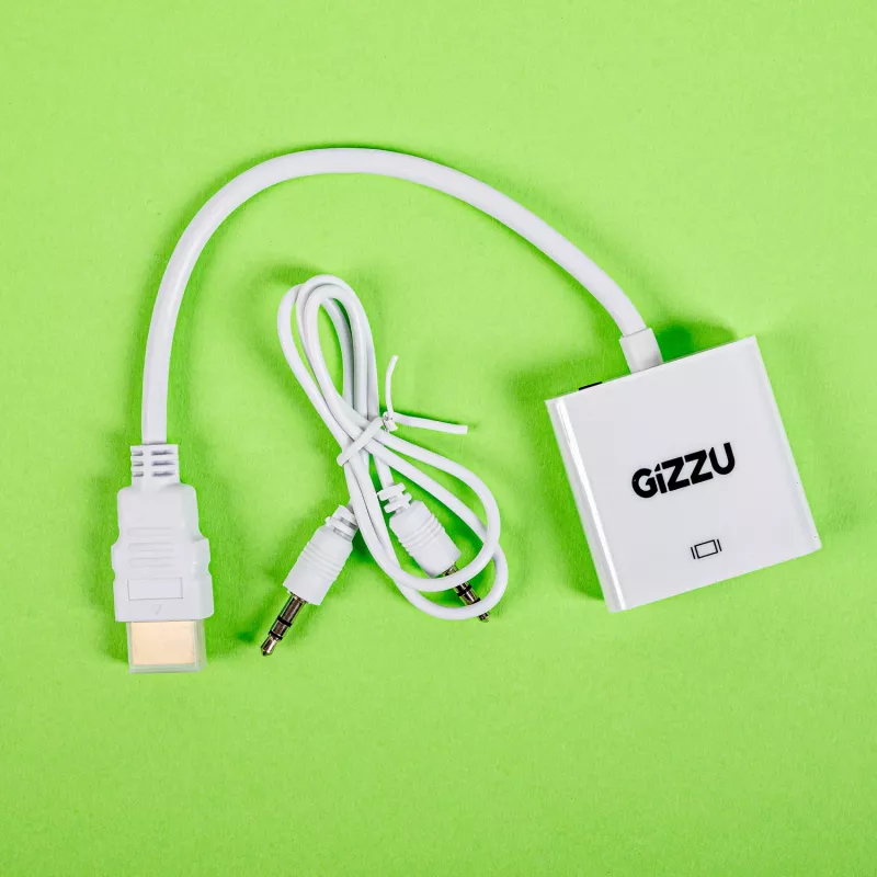 Gizzu 1080P HDMI-VGA adapter heliga