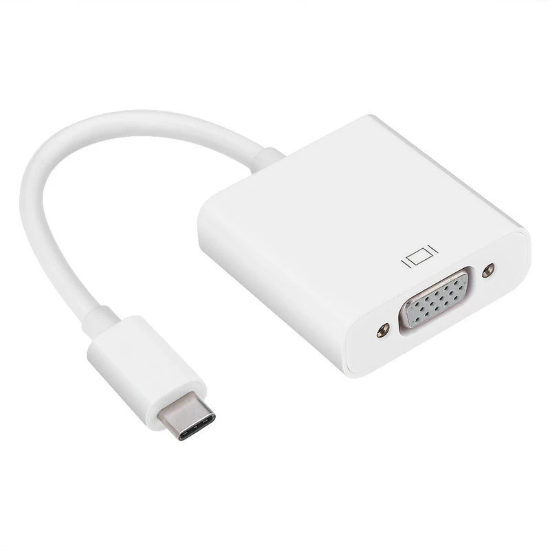 Gizzu 1080P Type-C to VGA adapter, polümeer