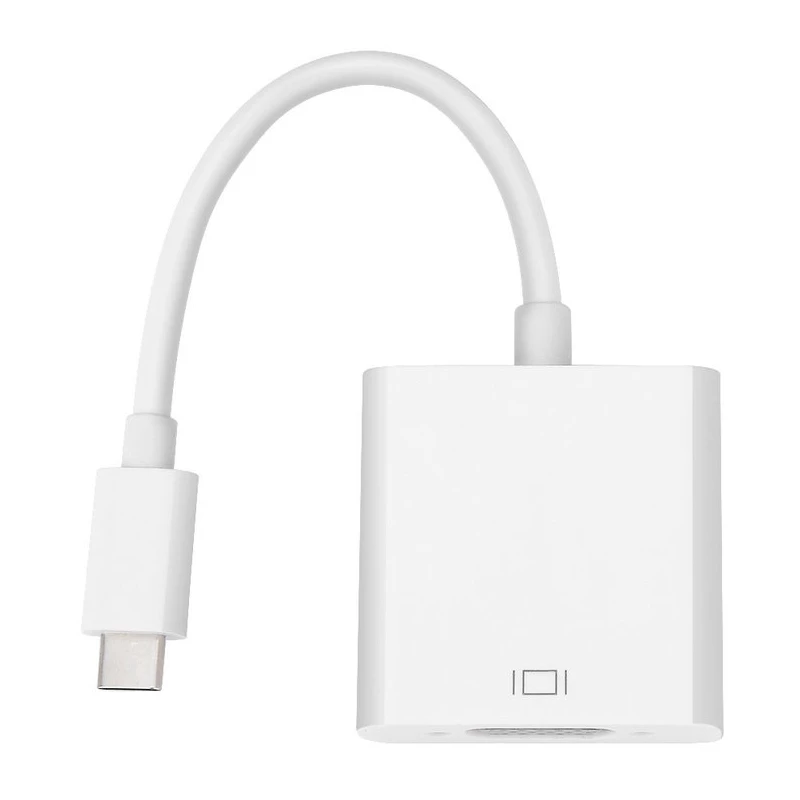 Gizzu 1080P Type-C to VGA adapter, polümeer