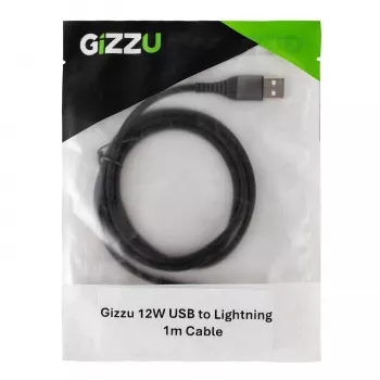 GIZZU 12W USB-A to Lightning kaabel 1m Valge