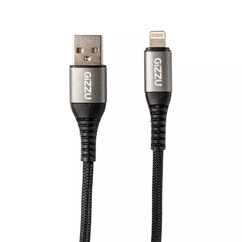 GIZZU 12W USB-Lightning 2m kaabel – MFi sertifitseeritud kiirlaadimine ja sünkroonimine