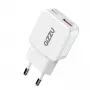 Gizzu 2-pordiline 30W GaN seinahoidja USB-C PD + USB-A QC valge