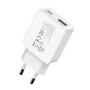 Gizzu 2-pordiline 45W GaN seinilaadija USB-C PD & USB-A QC valge