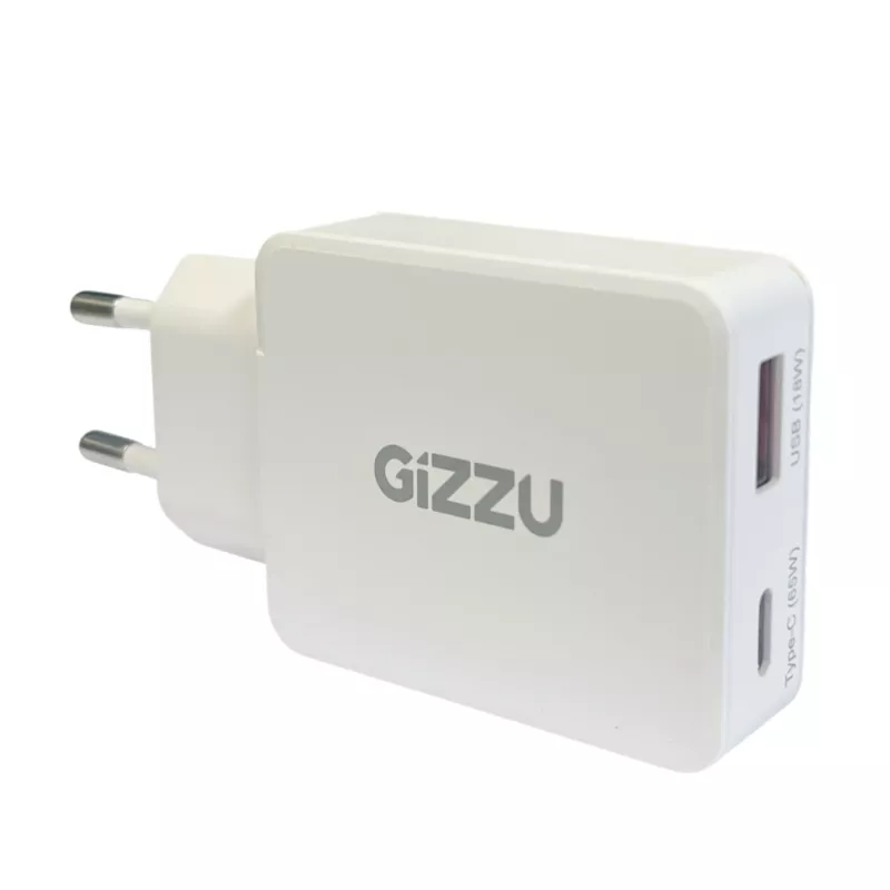 Gizzu 2-pordiline 65W GaN seinilaadija